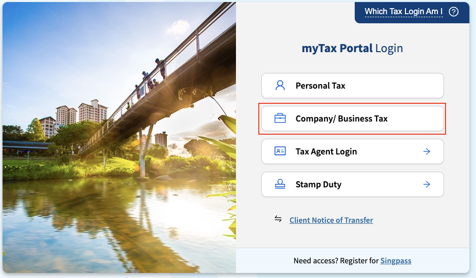 MyTax IRAS Business Login